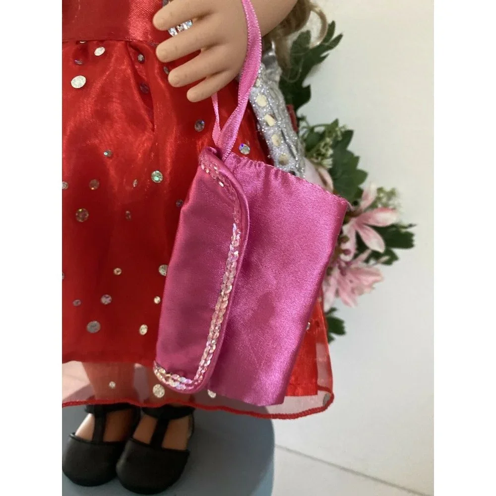 American Girl Battat OG Doll Retired Accessory Pink Bag Clutch for Dolls 16